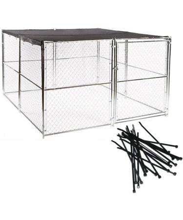 YLBFJXK 10ft x 10ft Dog Kennel Shade Cover - 90% Sunblock Tarp Panel with Grommets - Buy Online on GoSupps.com