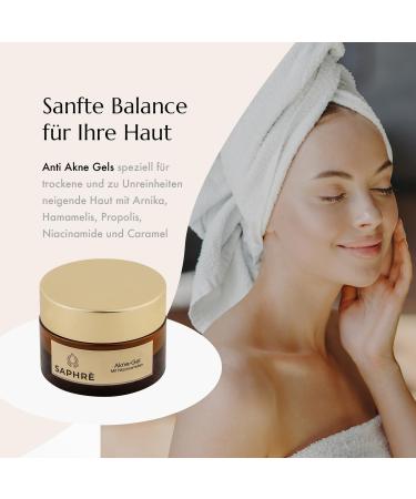 Saphr Acne gel with niacinamides light gel for the care of impure skin with aloe vera panthenol and vitamin C soothing and moisturizing 30 ml vegan - Buy Online on GoSupps.com