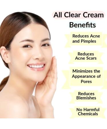  G n rique UK All Clear Cream 50gm for acne scabies acne flakes open pores anti-acne and blemishes - for men and women - Pack of 2. - Buy Online on GoSupps.com