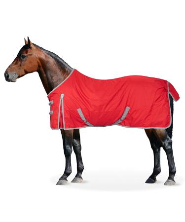 Equinate Rain Blanket Springfield Turnout Blanket with Fleece 165cm Red Red 165cm