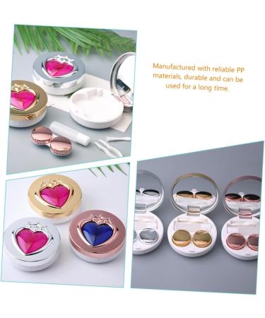 Homsfou 6 STK Contact Lens Container Set - Travel Case with Mirror Detergent & Replaceable Parts - Perfect for Eye Care & Lens Storage - Buy Online on GoSupps.com