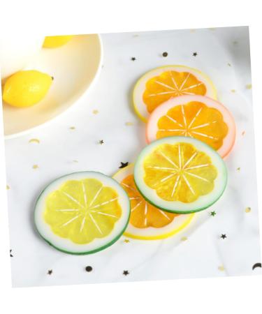Alipis 6pcs Artificial Lime Simulation Fruits Simulated Fruit Model Faux Lemon Slices Lemon Slices for Soap Lifelike Lemon Props Lemon Slices Artificial Ornament Filling Orange Slices Pvc - Buy Online on GoSupps.com