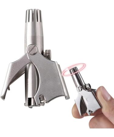 OUSIKA Nose Hair Trimmer for Men - Stainless Steel Manual Nose & Ear Hair Shaver Washable & Easy to Use - Perfect Grooming Tool - Buy Online on GoSupps.com