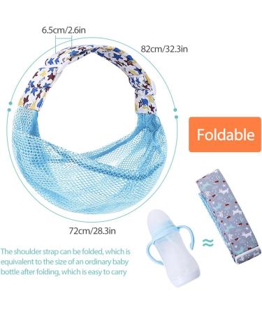HINATAA Breathable Baby Sling | Adjustable Wrap Carrier with Quick Dry 3D Mesh Fabric | Summer Essential for Pool and Beach | Newborn Carrying | Blue - Buy Online on GoSupps.com