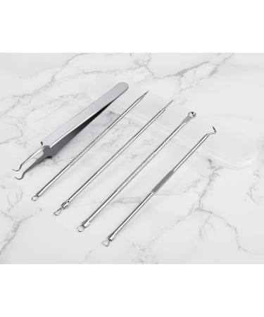 ds. distinctive style Blackhead Remover Tools Set of 5 Black Head Extractions Tool Stainless Steel Professional Pimple Extractor - Buy Online on GoSupps.com