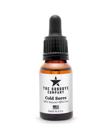 The Goodbye Company Cold Sores Treatment - Omega 9 Oil Infused with Geranium and Lemon Essential Oils (15 mL)