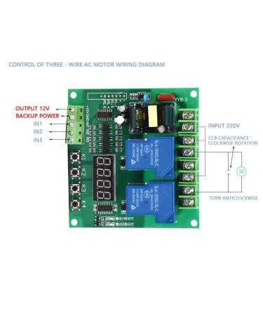 Motor Control Board AC 110V-250V | Two Relay Delay Timing Cycle Module for Solenoid Valve, Pumps, Motors, Lights - Buy Online on GoSupps.com