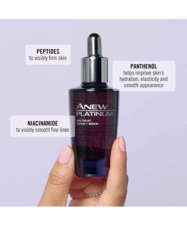 Buy Anew Platinum Age Delay Serum - Anti-Aging Serum with Niacinamide Peptides & Panthenol for Youthful Skin | International Shipping Available - Buy Online on GoSupps.com
