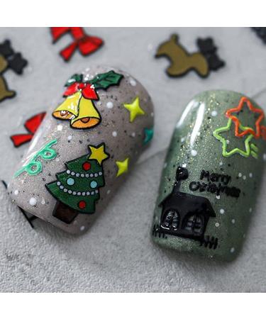 Christmas Nail Art Charm DIY Decoration - Santa Snowman & Elk Designs | Manicure Accessories - Buy Online on GoSupps.com