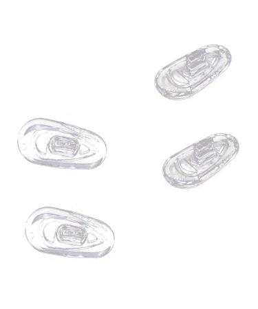 Lodokdre 50 Pairs Silicone Eyeglass Nose Pads Oval Print On