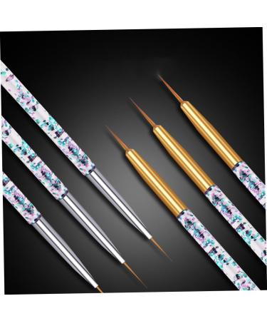 1 Set Nail Brush Seal Manicure Painting Pen Gel De Cejas Transparente Manicure Nail Pen Brush Lotus Tealight Candle Holder Nail Carving Nail Gel Plastic Sequins Portable - Buy Online on GoSupps.com