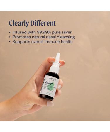 Ameo Life Aloe Infused Silver Nasal Spray - 24 ppm - Relieves Congestion & Mucous - Immune Support - Buy Online on GoSupps.com