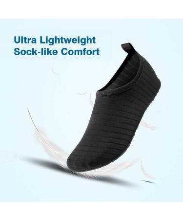 Joto Quick-Dry Aqua Shoes for Women Men & Children - Unisex Beach & Swimming Shoes | 38/39 EU Black - Buy Online on GoSupps.com
