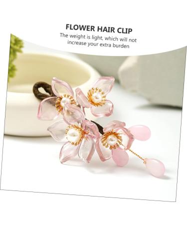 minkissy 1pc Antique Hairpin Hair Clasp Floral Headpiece Flower Hair Clip Vintage Hairpin Chinese Hair Barrettes Pink Hair Clips Floral Hair Clip Hair Clamps The Flowers Alloy Issue Card - Buy Online on GoSupps.com