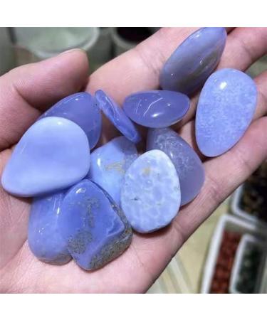 Natural Crystals and Stones 100g 10mm-20mm Natural Blue Lace Agate Tumbled Gemstones Crystal Gravel for Stone for Decoration kaixun