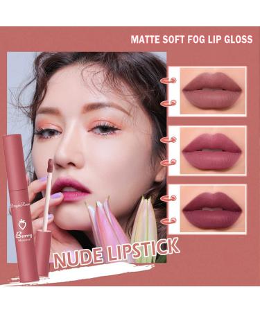 Nude Matte Liquid Lipstick Set - Long-Lasting & Moisturizing Lip Tint Trio for Women & Girls - Buy Online on GoSupps.com