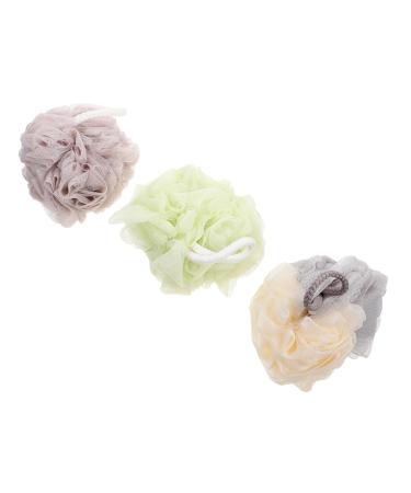 Mipcase 3pcs Bath Ball Bath Flower Bathing Accessories Tools for Kids Pouf Bath Bathing Sponge Bath Sponges for Shower Puffs Loofah Skin Cleaning Supplies Net Brush Pe Child Body