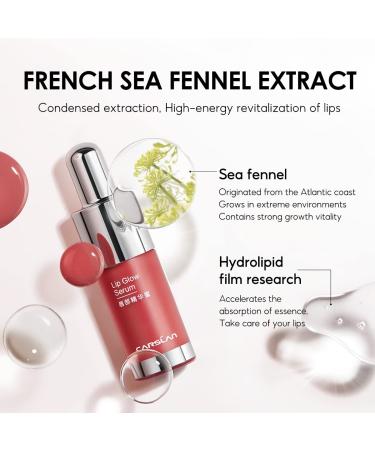 CARSLAN Hydrating Lip Gloss Serum - Moisturizing, Plumping, Shiny Lip Glow | Tinted Lip Care with Vitamin E & Crithmum Maritimum Essential Oil - Buy Online on GoSupps.com