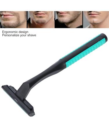 Professional Stainless Steel Safety Razor for Men - Manual Shaver with Double Layer Blades & Shaving Cream - Buy Online on GoSupps.com
