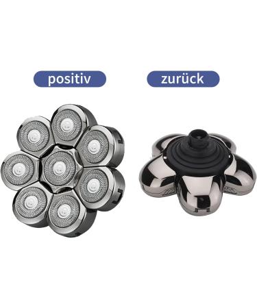  COZERI COZERI Men's Bald Razor 8D Wet and Dry Replacement Head Self-Sharpening Blades Efficient Shaving Silver - Buy Online on GoSupps.com