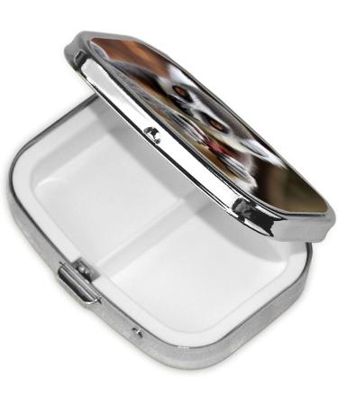 Monkey Lemur Cute Pill Case - 2 Compartment Travel Organizer & Small Pill Box for Purse - Perfect Travel Gift - Buy Online on GoSupps.com