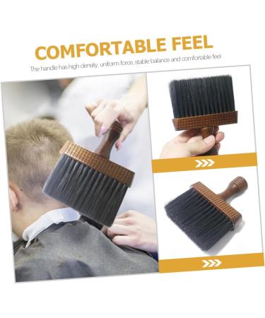 minkissy Neck Brush Haircut Duster for Hair Barber Cleaning Brush Barber Neck Duster Soft Neck Cleaning Brush Hair Sweep Face Duster Solid Wood Nylon Man Accessories - Buy Online on GoSupps.com
