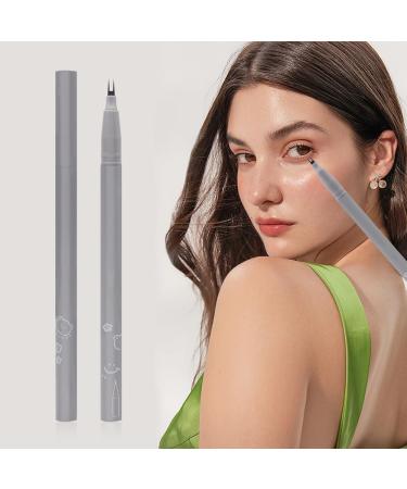 Waterproof Liquid Eyeliner Dual Tip Eyelash Pencil Quick Dry Eye Pencil Waterproof Smudge-proof Two-prong Bottom Eyelash Pen for Women - Buy Online on GoSupps.com