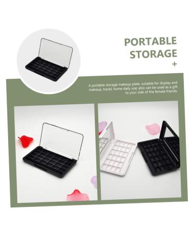 2pcs Empty 24 Color Eyeshadow Palettes - DIY Makeup Case & Lipstick Organizer for Custom Cosmetics - Buy Online on GoSupps.com
