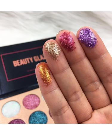 ROMANTIC BEAR 15 Colors Shimmer Glitter Eyeshadow Palette - Rainbow Pigment for Nude Beauty | International Shipping - Buy Online on GoSupps.com