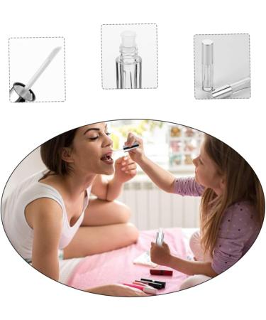 FOMIYES Highend 3ml Lip Gloss Tube Set 10pcs Silver Hollow Lipstick Containers Leakproof Fashionable for Travel - Buy Online on GoSupps.com