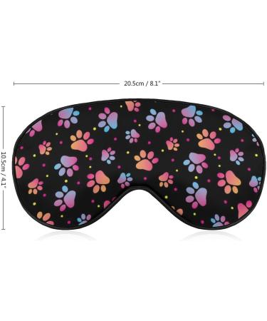 Shop Seamless Animal Footprint Sleep Mask for Women | Breathable Blackout Eye Mask with Adjustable Straps - Perfect for Travel - Buy Online on GoSupps.com