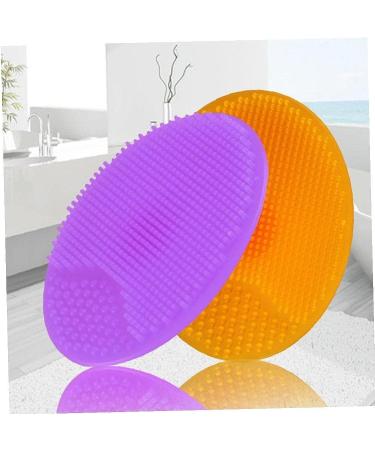Silicone Body Shower Brush for Skin Massage - Purple - Buy Online on GoSupps.com