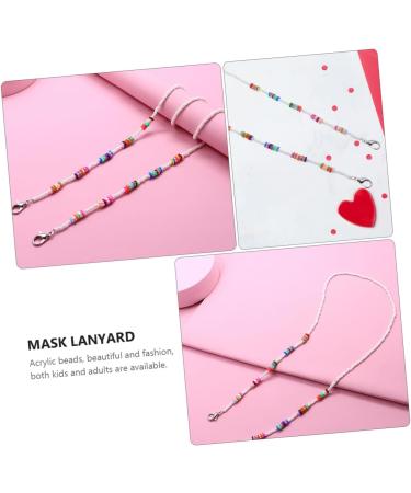 GOOHOCHY 2pcs Anti-Drop Chain Shot Glasses Lanyard Multipurpose Soft Ceramic Face Mask & Child Acrylic Holder for International Shipping - Buy Online on GoSupps.com