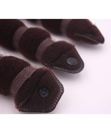 Hot Buns Hair Styling Donut Maker for Women & Girls - Chignon Twist for Braids & Fashion Crown - Brown - Buy Online on GoSupps.com