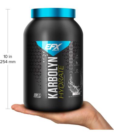 EFX Sports Karbolyn Hydrate | Sugar-Free Carbohydrate Supplement with Electrolytes | Carb Load, Energize, Improve & Recover Faster | Easy to Mix | Neutral Flavor | 4 LB 1.5 OZ - Buy Online on GoSupps.com