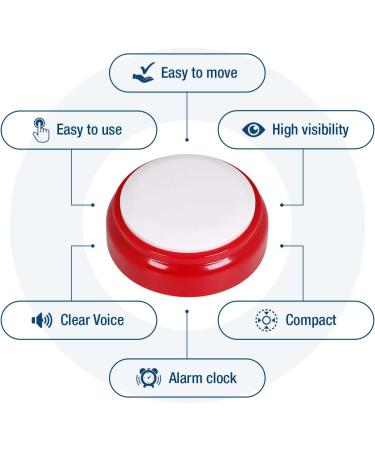 British Accent Talking Clock for Elderly | Clear Time and Date | Easy to Operate English Speaking Clock - Buy Online on GoSupps.com