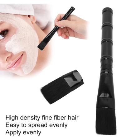Facial Mask Brush High Density Fine Fiber Hair Apply Evenly Comfortable To Use Easy To Clean Smooth And Soft DIY Cosmetic Facial Mud Mask Applicator (Black Rod Black Hair Black rod black hair brush - Buy Online on GoSupps.com