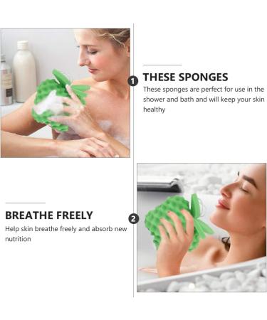 Healifty 2pcs Bath Sponge Set - Dead Skin Remover & Kids Shower Brush - Loofah Bath Brush for Spa and Body Care - Buy Online on GoSupps.com