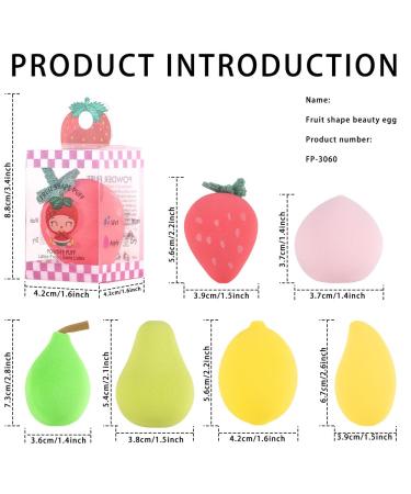 Buy Beauty Egg Face Powder Sponge - Soft Makeup Blenders in Fruit Shapes | International Shipping Available - Buy Online on GoSupps.com