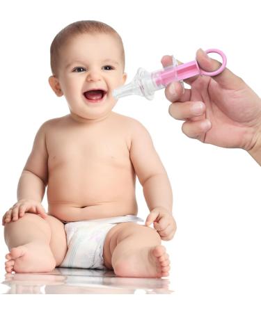 Baby Medicine Syringe Pacifier - Liquid Dispenser for Newborns & Infants (Pink) - Buy Online on GoSupps.com