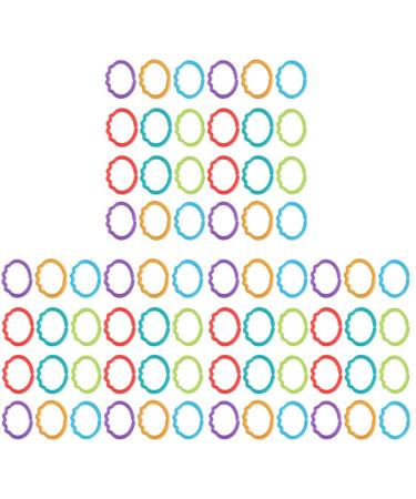 Toyvian 144 pcs grip structure rings toy toy toys for toddlers car for toddler toys hanging plastic stroller baby