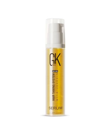 GK HAIR Global Keratin 100% Organic Argan Oil Anti Frizz Hair Serum (0.34 Fl Oz/10ml) Styling Gl ttung Kr ftigung Hydratisierung & Ern hrung Hitzeschutz Glanz Frizz Control Dry Damage Hair Repair