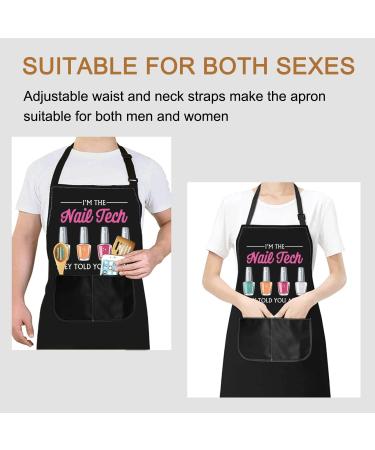 PXTIDY I Am The Nail Tech They Told You About Apron Nail Hustler Apron Nail Boss Nail Tech Apron With Pockets I'm the Nail Tech Normal - Buy Online on GoSupps.com