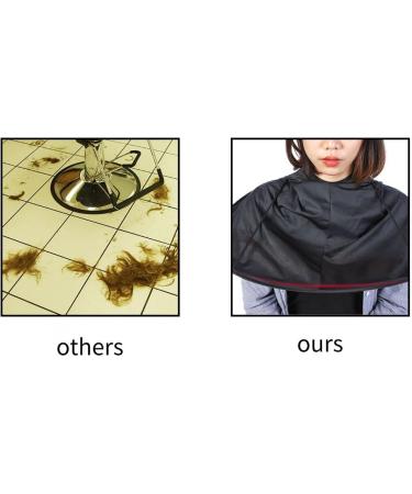ANGGREK Adult Barber Hair Cutting Umbrella Cape - Black Hairdressing Gown for Salon & Home Stylists - Buy Online on GoSupps.com