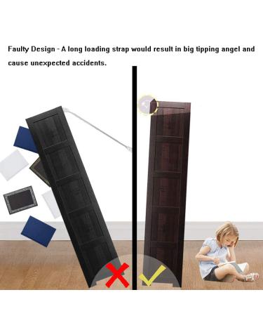 Loghot 6 Sets Nylon Anti-Tip Furniture Anchor Straps White Attach Furniture to Wall Keeping Baby Pet Safety from Falling Furniture - Buy Online on GoSupps.com