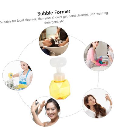 Ciieeo Flower Sparkling Bottle - Milk Cleansing Milk Facial Bubble Maker Tool | Foamer Device Cup | Yellow 9.7x9.7x16.3cm - Shop Internationally - Buy Online on GoSupps.com