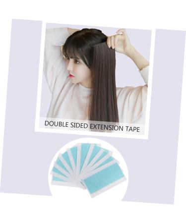 Angoily 10 Sheets Seamless Hair Extension Film Hair Scrunchie Chiffon Double Side Tape Hair Chopsticks for Women Wig Replacement Tape for Hair Glue Double Sided Headband - Buy Online on GoSupps.com