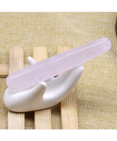 Jade Massage Stick & Roller - Trigger Point Guasha Massager for Facial Care (Pink) | Shop Internationally - Buy Online on GoSupps.com