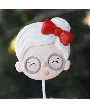 Personalised Cake Toppers Cake Decorations Cake Toppers Christmas Yarn Tree Snow Girl Princess Cake Decorations Children's Party Baking Decor Supplies (Color : Princess) (Color : Christmas Tree) (C Snowflake C - Buy Online on GoSupps.com