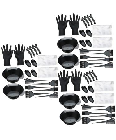 FRCOLOR 3 Sets Hair Dye Tool Salon Hair Coloring Supplies Color Whisk Coloring Board Hair Color Bowl Portable Hair Coloring Tools Hair Bleach Hair Dye Coloring Kit 20 Piece Set Disposable